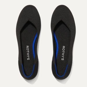 Rothy’s “The Flat” in Black Solid Size 5/EU 35 New in box